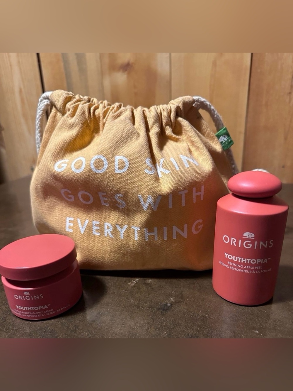 Origins Youthtopia Apple Skincare Set with Pouch BN